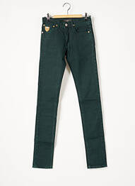 Pantalon droit stretch taille normale vert APRIL 77 femme