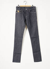 Jeans coupe slim broderie rivets taille normale bleu APRIL 77 femme