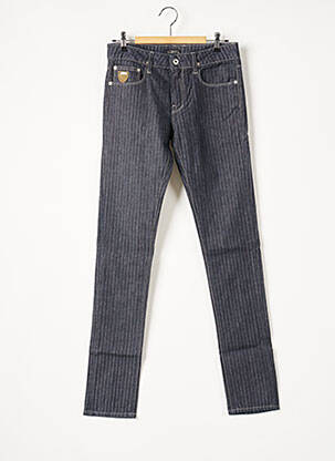 Jeans coupe slim broderie rivets taille normale bleu APRIL 77 femme