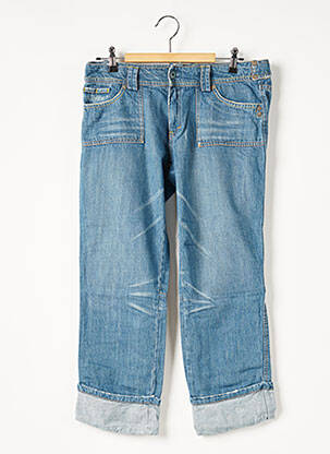 Pantacourt taille normale taille normale bleu APRIL 77 femme