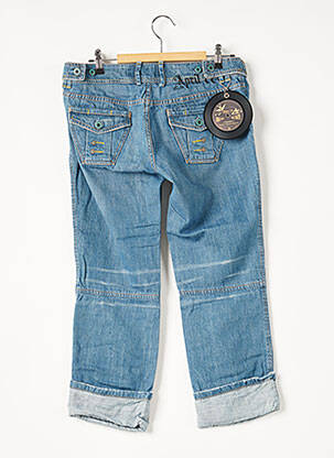Pantacourt taille normale taille normale bleu APRIL 77 femme