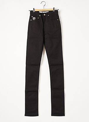 Pantalon droit stretch taille normale noir APRIL 77 femme