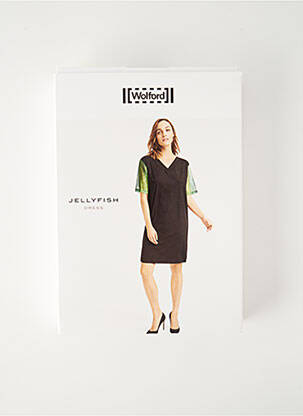 Robe mi-longue manches courtes manches courtes vert WOLFORD femme