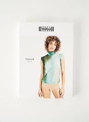 Body stretch manches courtes noir WOLFORD femme