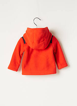 Polaire col rond orange IKKS garçon