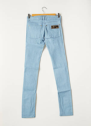 Jeans coupe slim broderie rivets taille haute bleu APRIL 77 femme