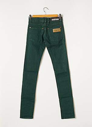 Pantalon slim broderie rivets taille normale vert APRIL 77 femme