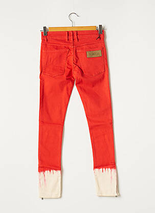 Pantalon slim stretch taille normale orange APRIL 77 femme