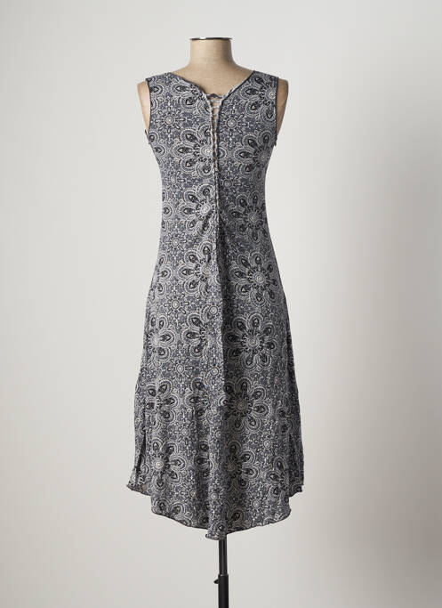 Robe mi-longue gris DIPAWALI pour femme