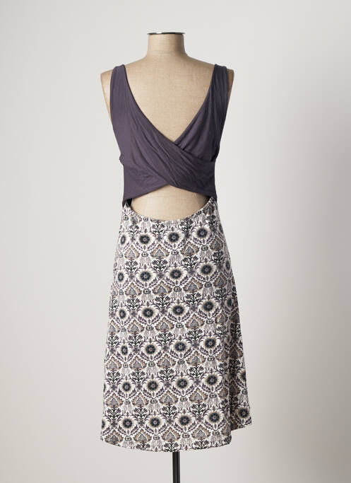 Robe mi-longue gris DIPAWALI pour femme