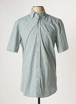 Chemise manches longues vert SEIDEN STICKER pour homme