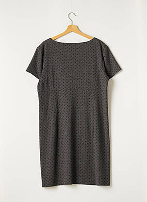 Robe mi-longue manches longues manches longues gris CAROLE RICHARD femme