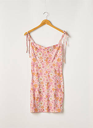 Robe courte coupe cintrée fines bretelles rose NASTY GAL femme
