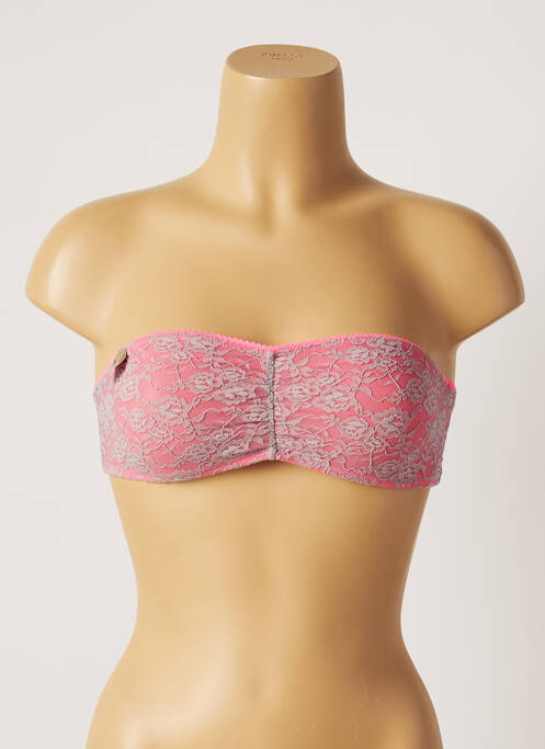Soutien-gorge sans armature haut bandeau rose ETAM femme