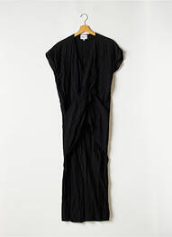 Robe longue manches courtes manches courtes noir BIMBA Y LOLA femme