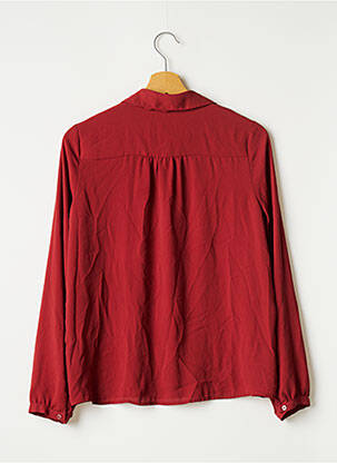 Chemisier tissage crêpe manches longues orange FOREVER 21 femme