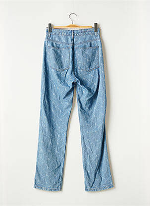 Jeans coupe droite taille haute taille haute bleu GESTUZ femme