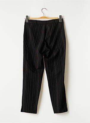 Pantalon 7/8 coupe cigarette taille normale noir SANS MARQUE femme