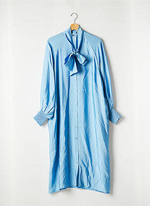 Robe longue bleu GESTUZ pour femme