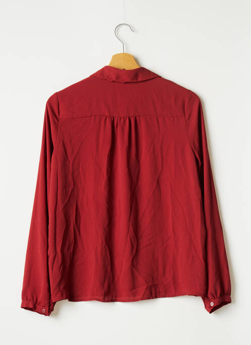 Chemisier tissage crêpe manches longues orange FOREVER 21 femme