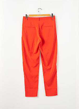 Pantalon 7/8 fermeture zippée sous rabat avec crochet taille normale orange TREND BY CAPTAIN TORTUE femme