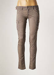 Pantalon slim gris LE TEMPS DES CERISES pour femme seconde vue