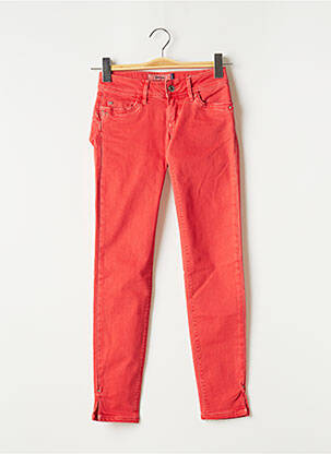 Pantalon slim broderie rivets taille normale rouge SALSA femme