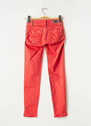 Pantalon slim broderie rivets taille normale rouge SALSA femme