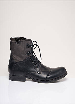 Bottines/Boots noir BUNKER pour homme