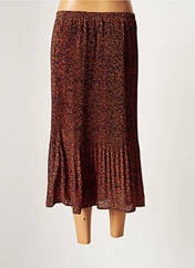 Jupe mi-longue orange VERO MODA pour femme seconde vue