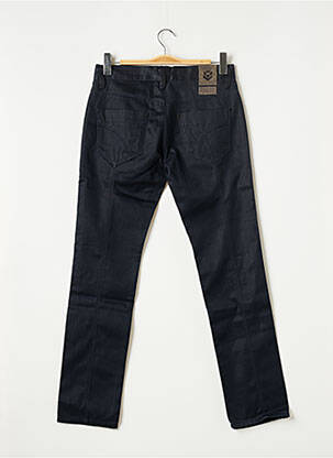 Pantalon slim fermeture zippée sous rabat boutonné taille normale bleu FREEMAN T.PORTER homme