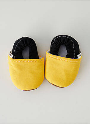 Chaussons/Pantoufles jaune TRENDY BABY MOCC SHOP pour enfant