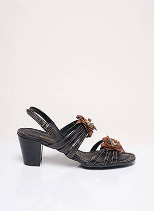 Sandales/Nu pieds noir SAMOA pour femme
