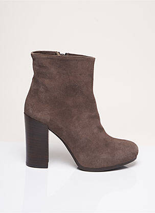 Bottines/boots talon de 7 à 9cm gris UNISA femme