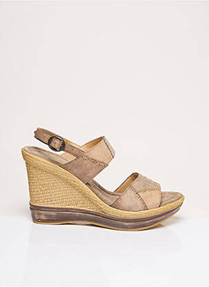 Sandales/Nu pieds beige SAMOA pour femme