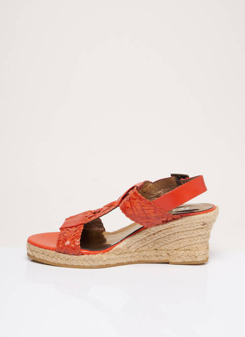 Espadrilles orange KESS pour femme