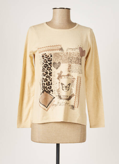 Pull beige TRIPODE pour femme