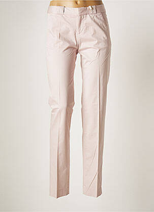 Pantalon chino tissage popeline taille normale rose QUIET femme