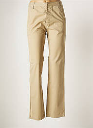 Pantalon droit fermeture zippée sous rabat boutonné taille normale vert LAURENCE DOLIGE femme