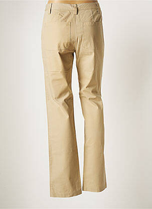 Pantalon droit fermeture zippée sous rabat boutonné taille normale vert LAURENCE DOLIGE femme
