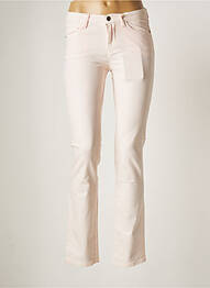 Pantalon slim broderie rivets taille normale rose QUIET femme