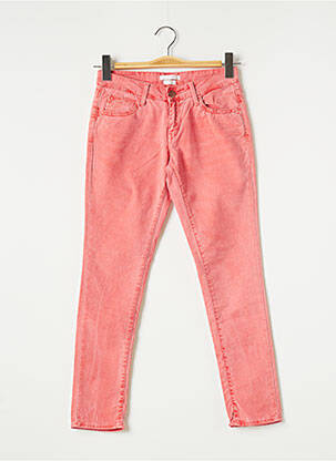 Pantalon slim taille basse taille basse rouge REIKO femme
