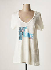 T-shirt blanc HEY LOU pour femme seconde vue