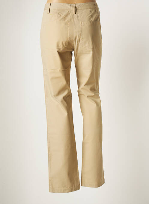 Pantalon droit fermeture zippée sous rabat boutonné taille normale vert LAURENCE DOLIGE femme
