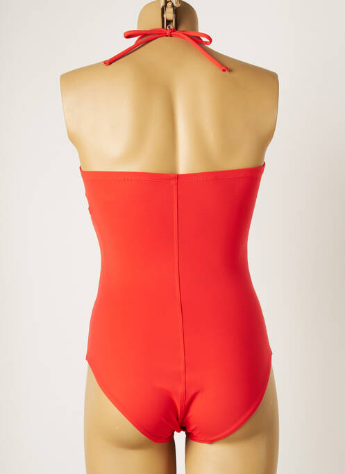 Maillot de bain 1 pièce orange EMPREINTE pour femme