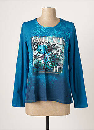 T-shirt manches longues manches longues bleu AGATHE & LOUISE femme