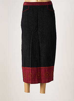 Jupe longue fermeture zippée au dos noir JAC JAC femme
