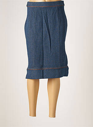 Jupe mi-longue taille normale bleu JAC JAC femme