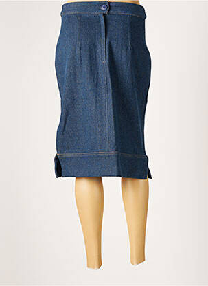 Jupe mi-longue taille normale bleu JAC JAC femme