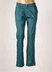 Pantalon chino bleu AGATHE & LOUISE pour femme seconde vue